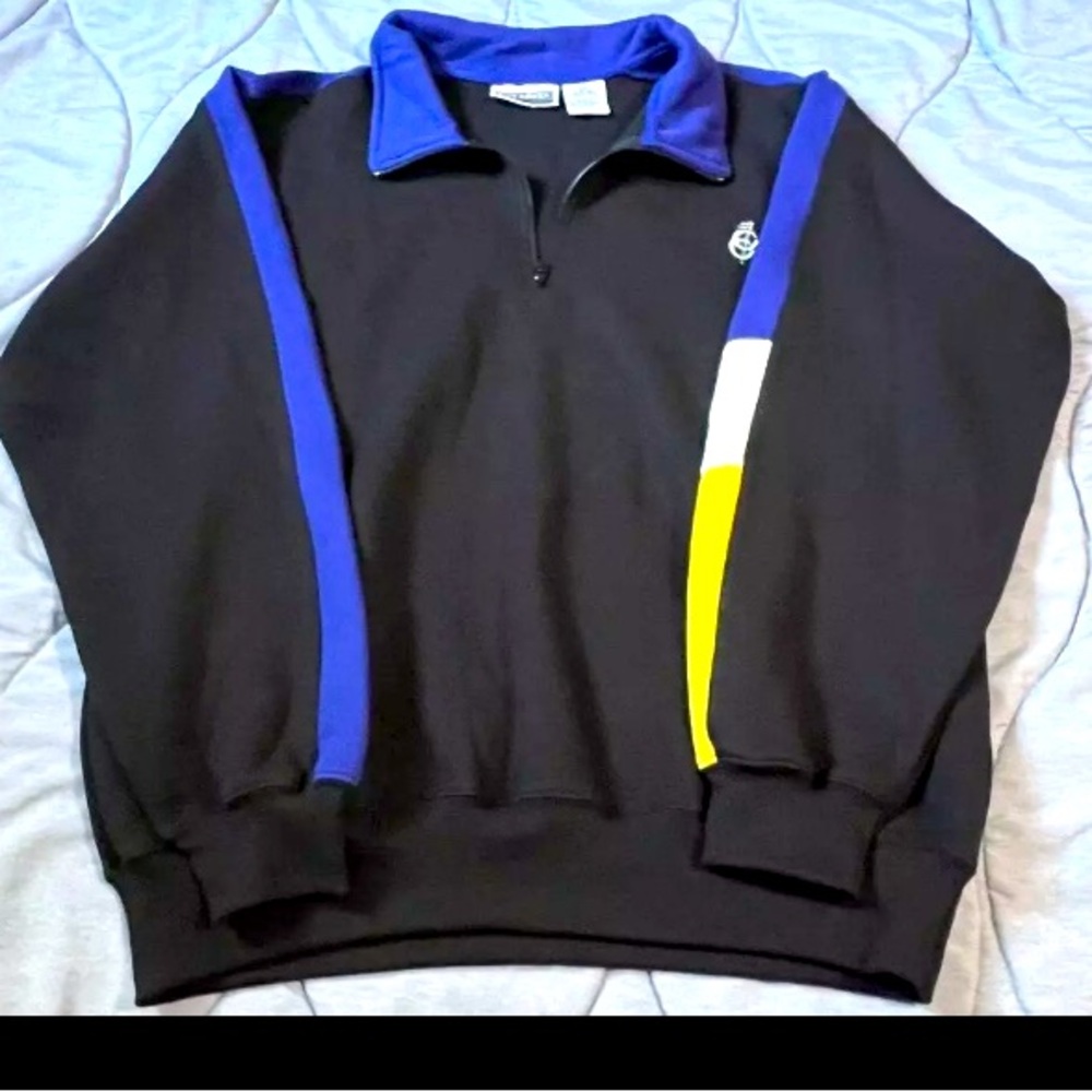 COURT CLUB 80's Style Vintage Sweater 1/4 Zip Medium 38/40 UNWORN